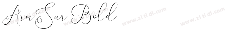 ArmSur Bold字体转换